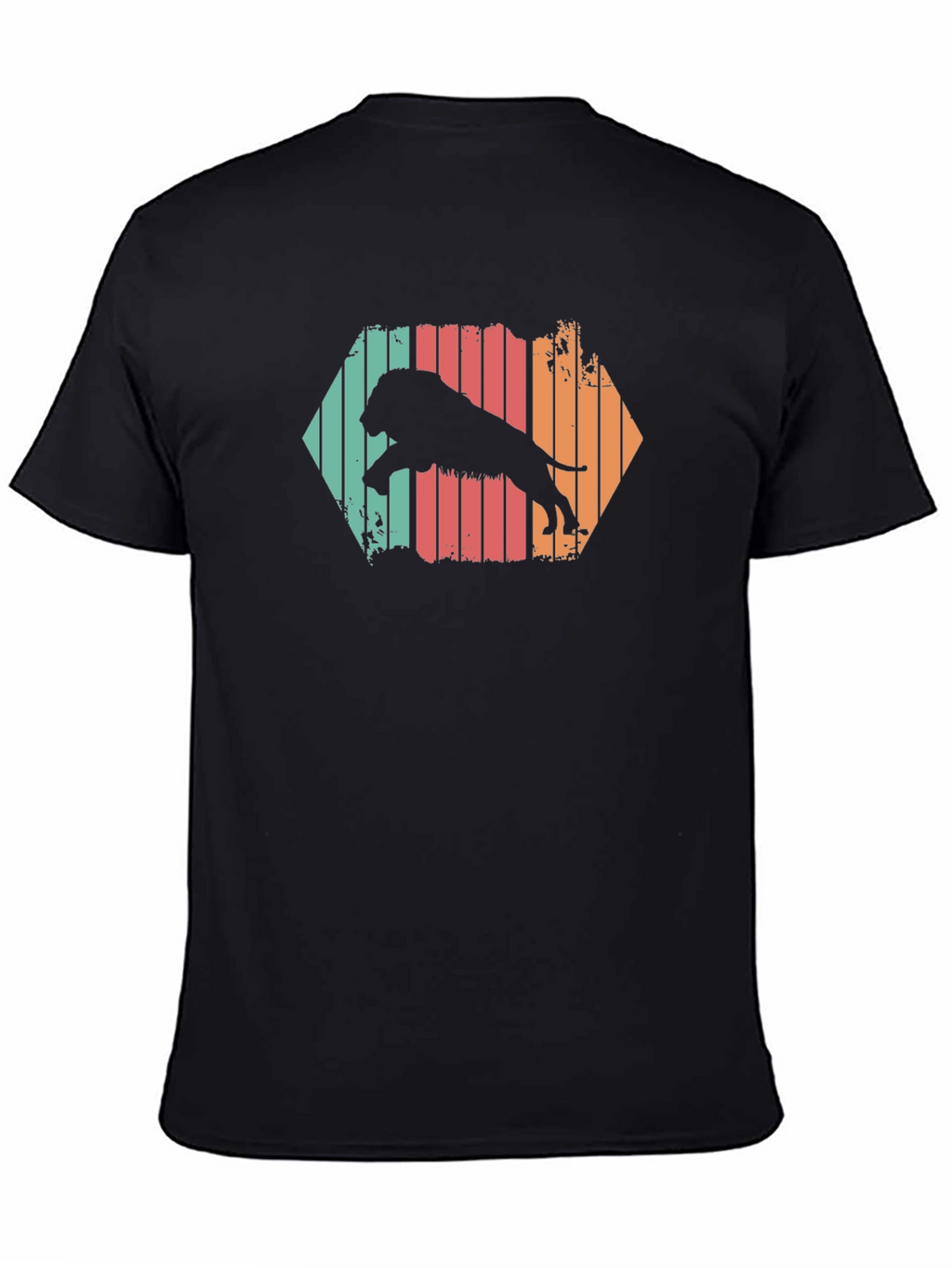 Retro Lion Graphic T-Shirt