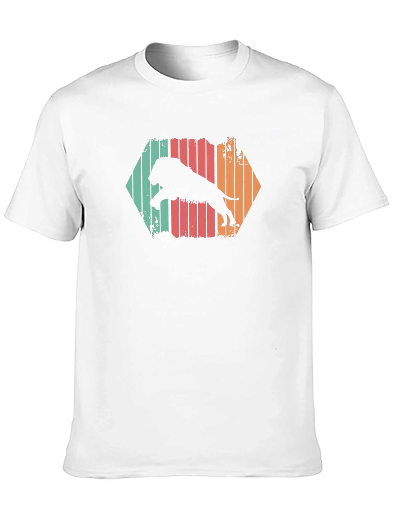 Retro Lion Graphic T-Shirt
