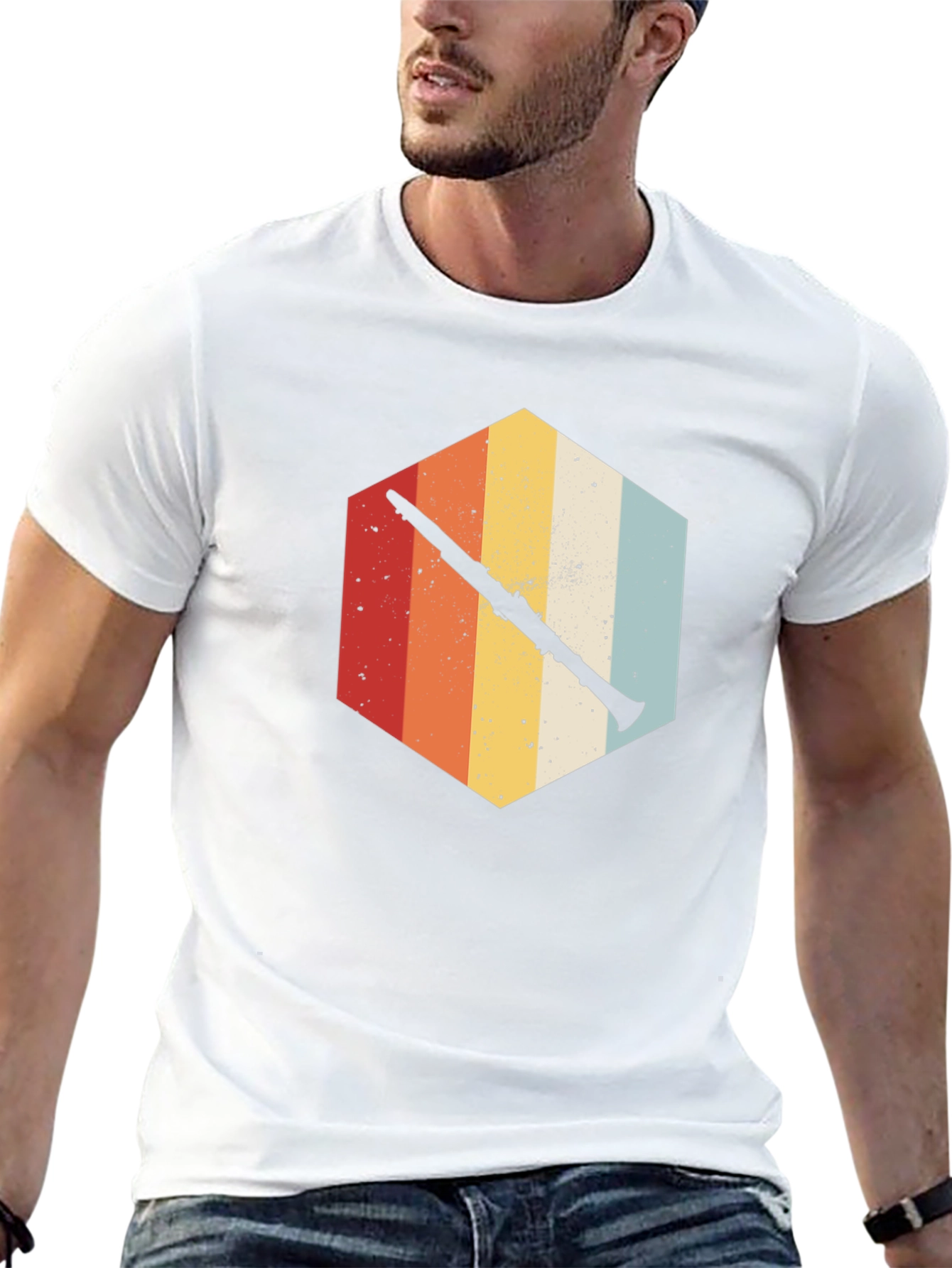 Retro Clarinet T-Shirt - Musical Instrument Tee