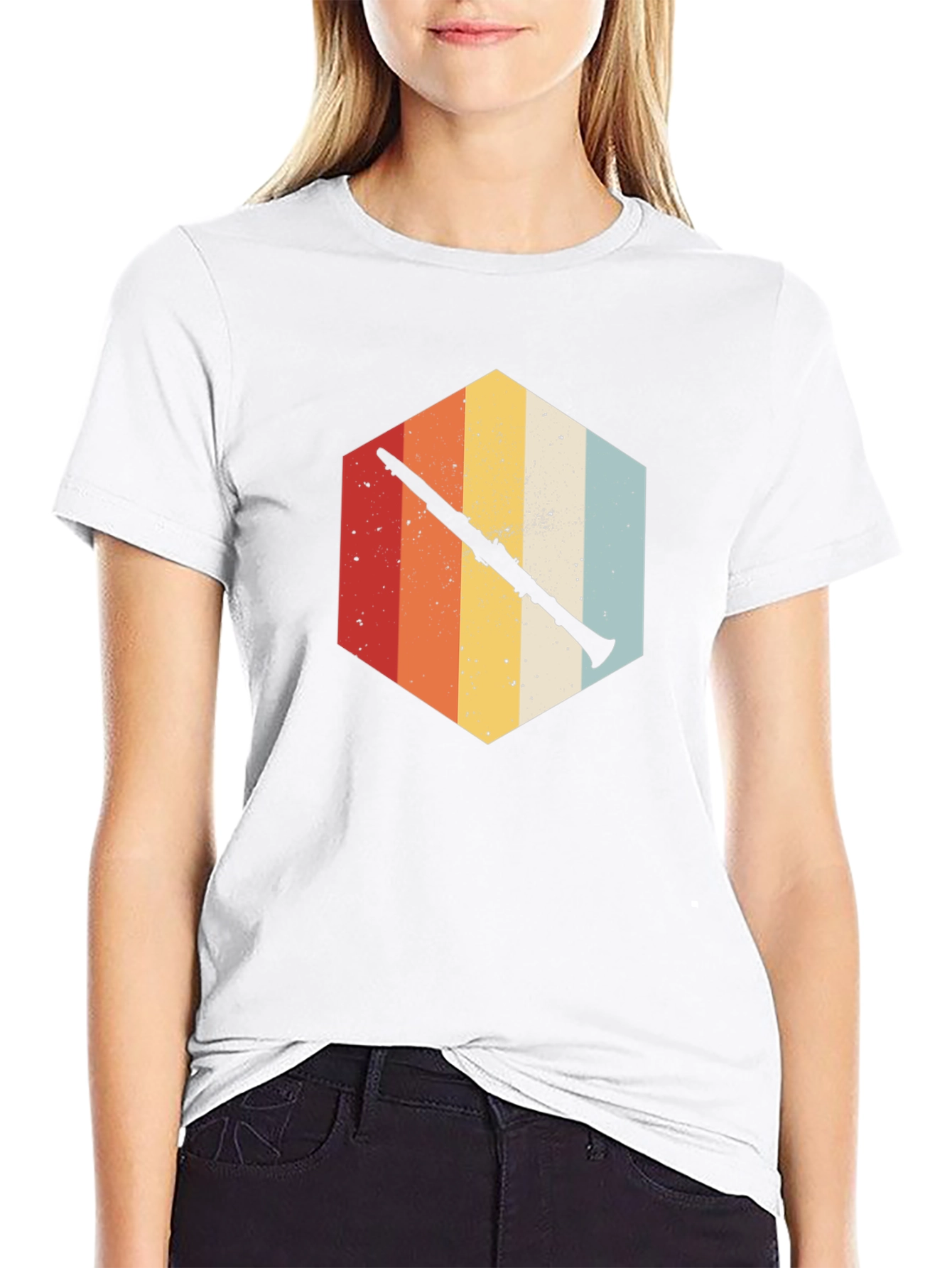Retro Clarinet T-Shirt - Musical Instrument Tee