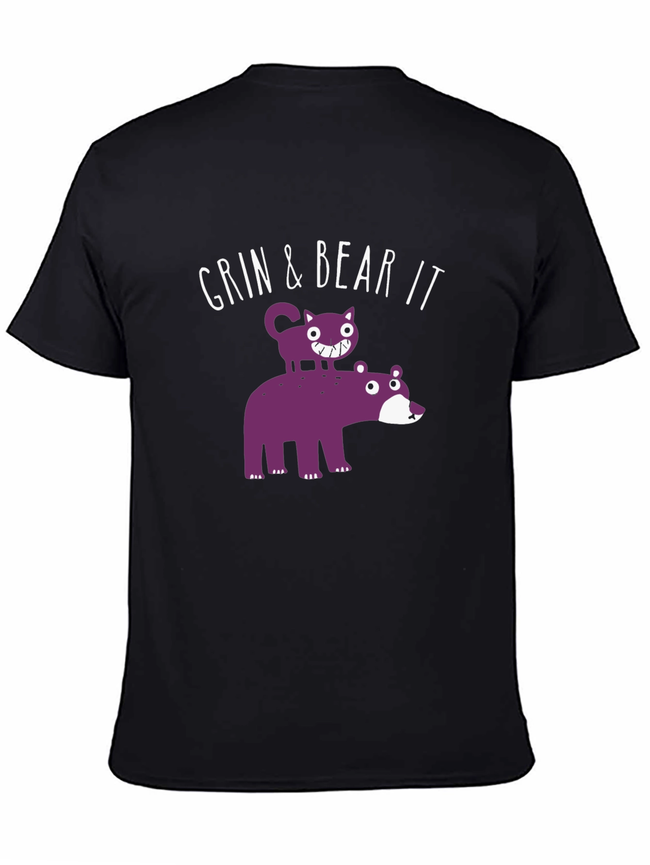 Grin & Bear It Funny Graphic T-Shirt