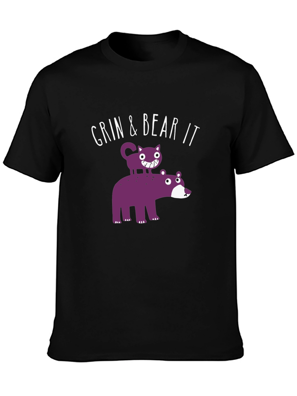 Grin & Bear It Funny Graphic T-Shirt