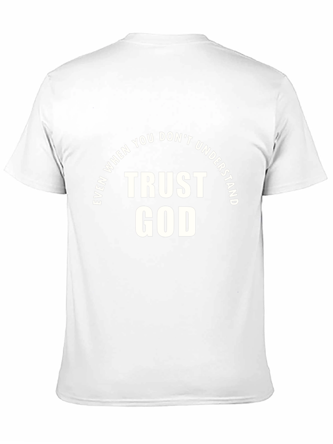 Trust God Graphic Tee - Faith Inspired Black T-Shirt