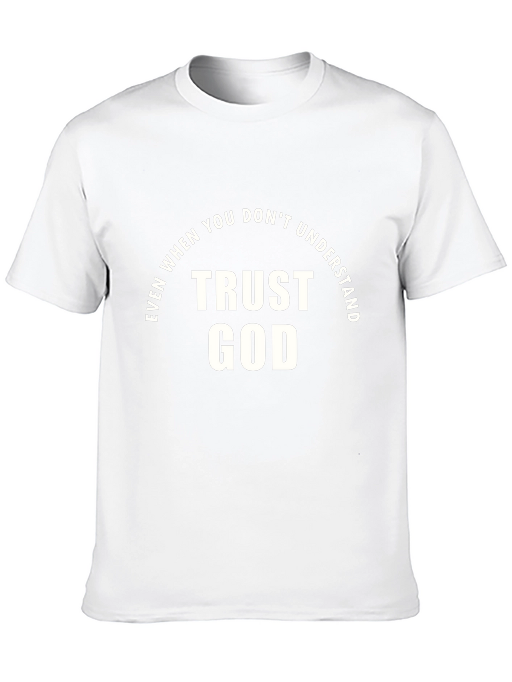 Trust God Graphic Tee - Faith Inspired Black T-Shirt