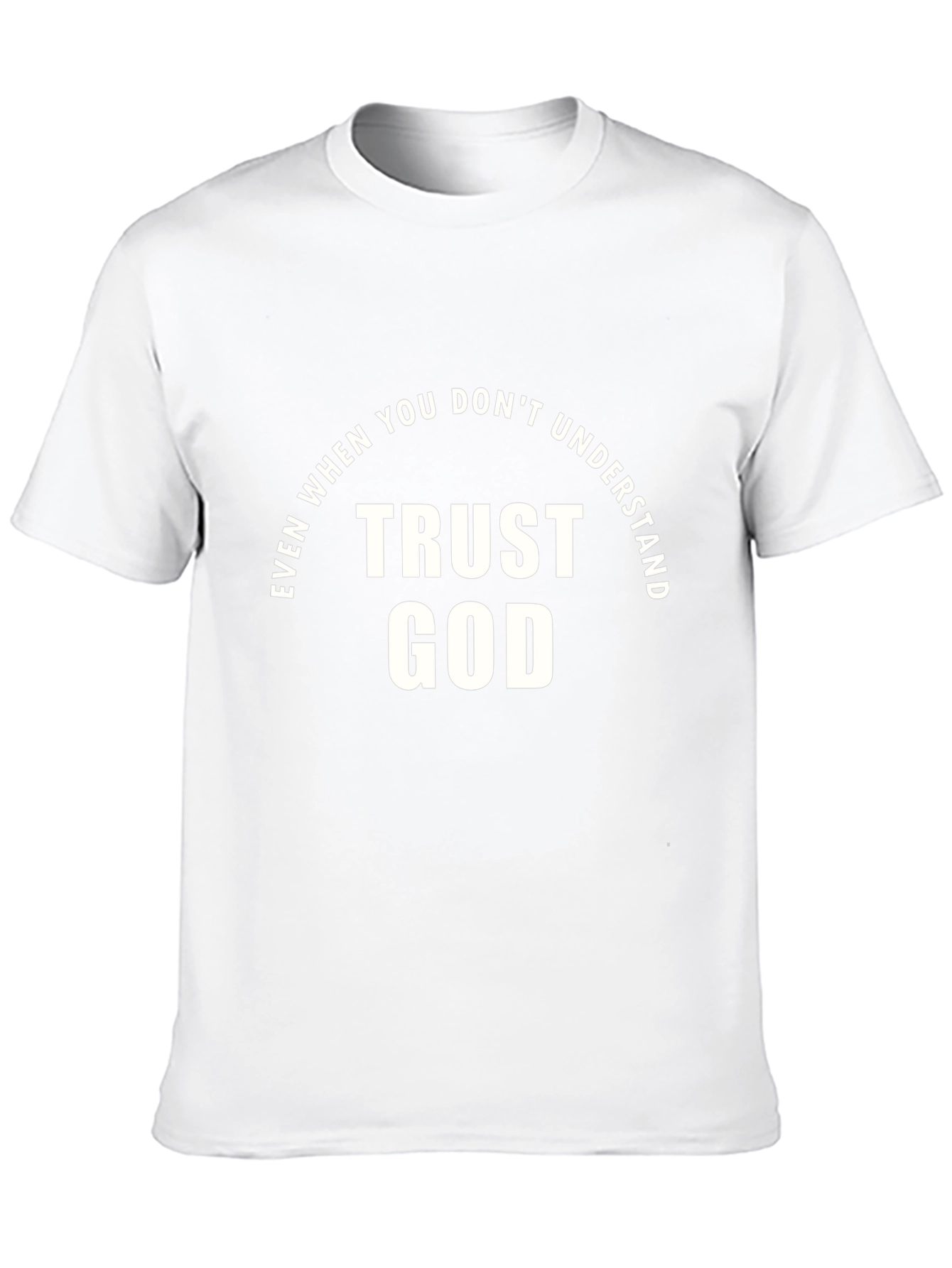 Trust God Graphic Tee - Faith Inspired Black T-Shirt