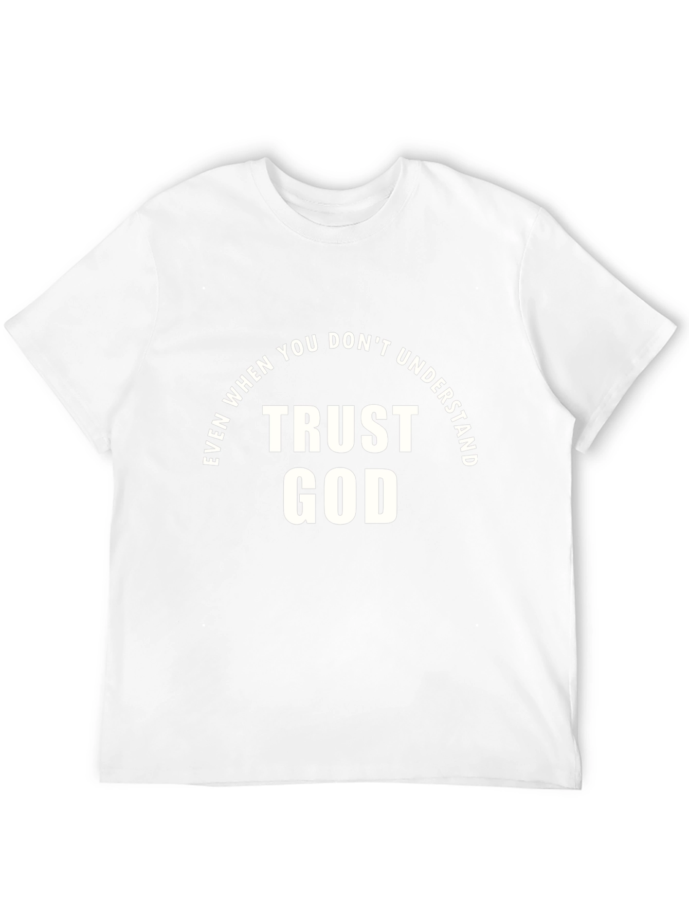 Trust God Graphic Tee - Faith Inspired Black T-Shirt