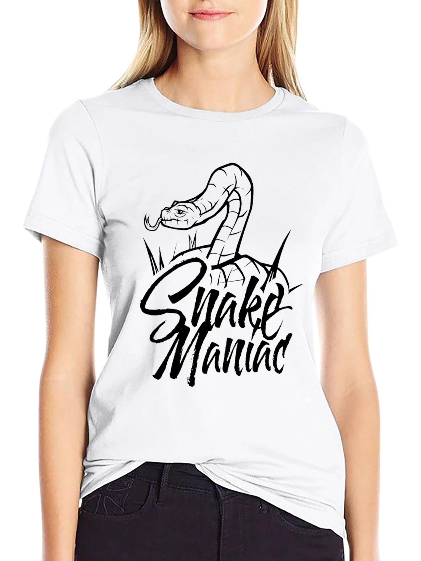 Snake Maniac Graphic T-Shirt - Premium Cotton Tee