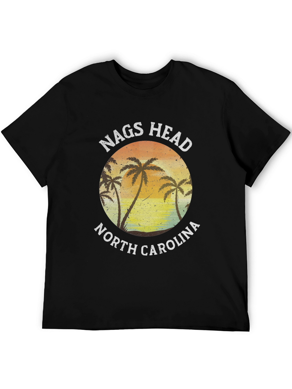 Nags Head North Carolina Palm Tree Graphic T-Shirt