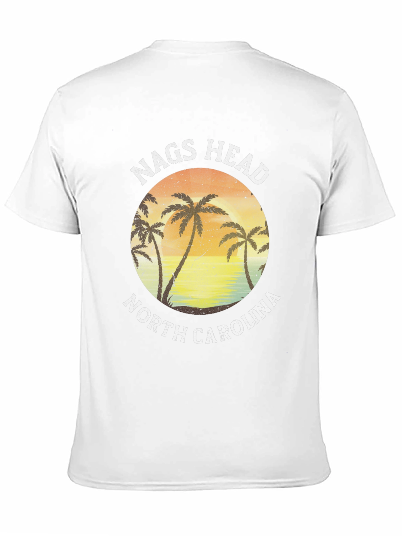 Nags Head North Carolina Palm Tree Graphic T-Shirt