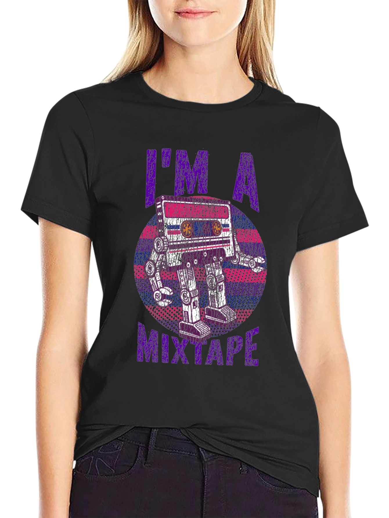 Im a Mixtape T-Shirt - Retro Cassette Robot Graphic Tee