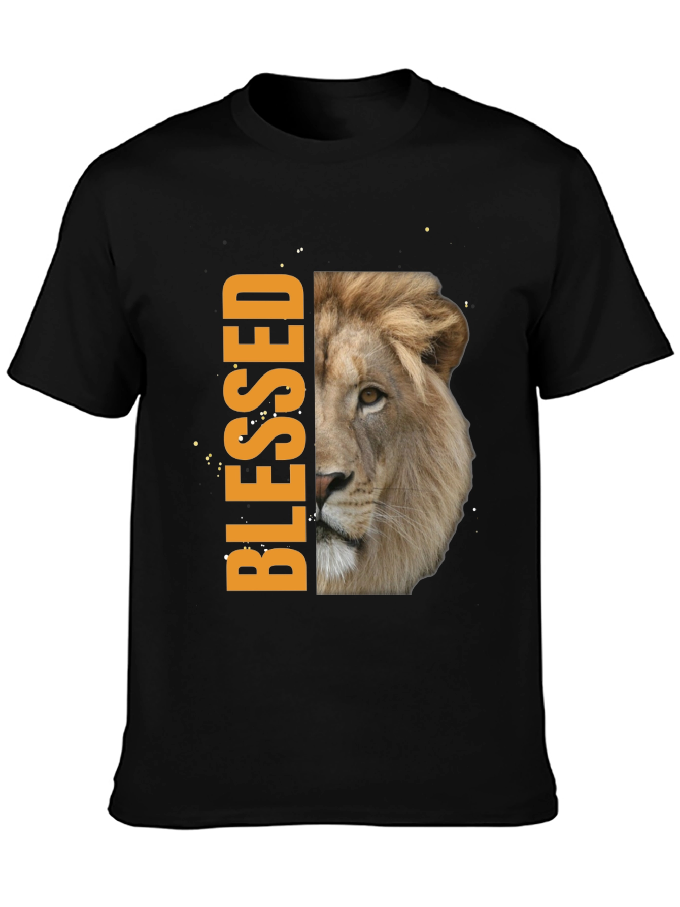 Blessed Lion Graphic Tee - Stylish & Inspiring Mens T-Shirt