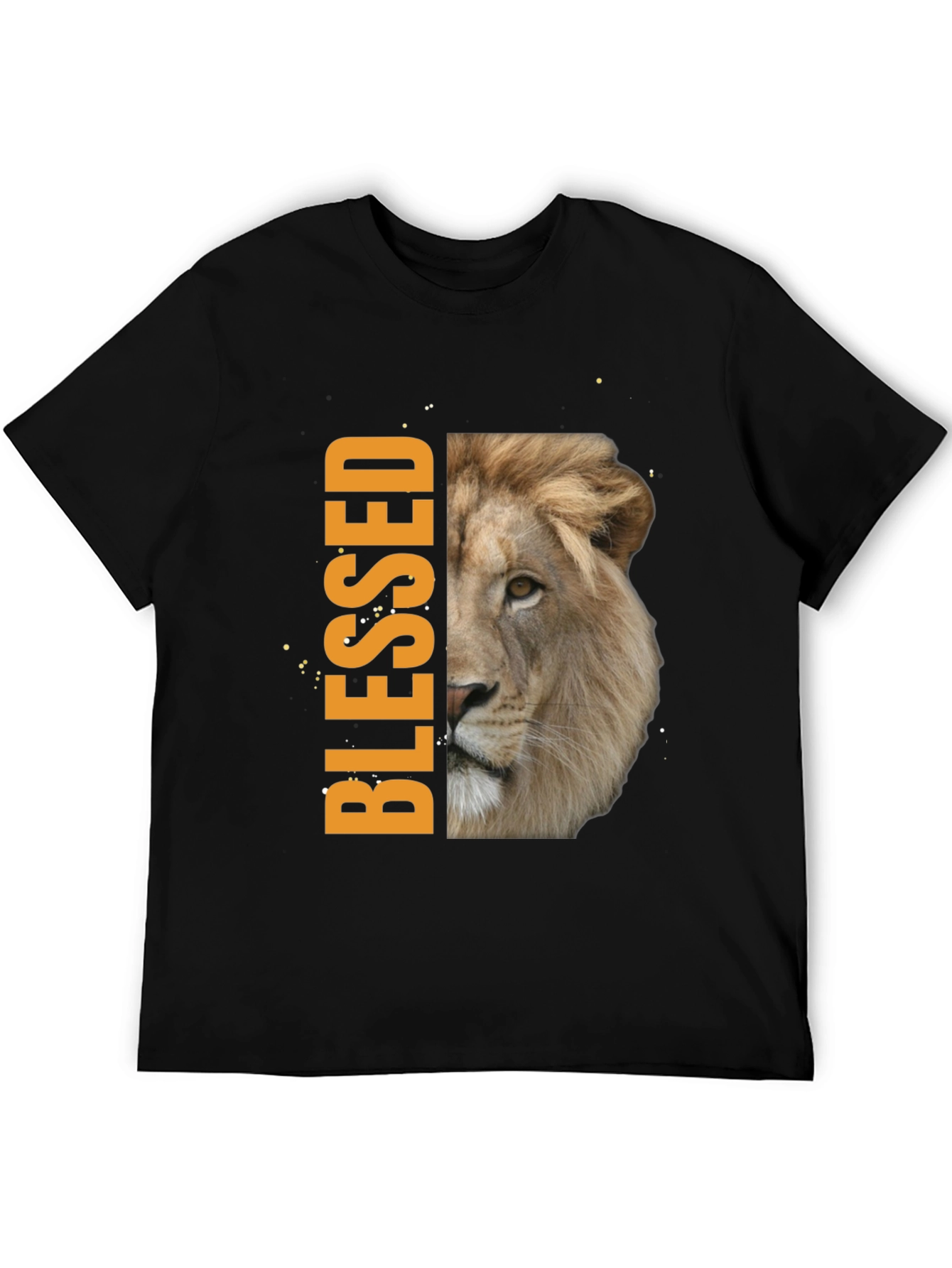 Blessed Lion Graphic Tee - Stylish & Inspiring Mens T-Shirt