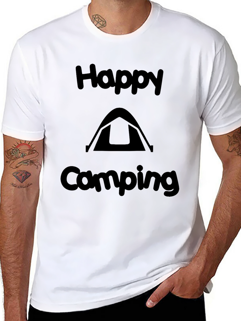 Happy Camping Graphic Tee - Adventure Ready T-Shirt