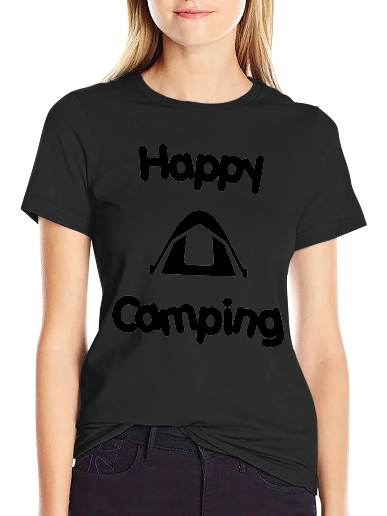 Happy Camping Graphic Tee - Adventure Ready T-Shirt