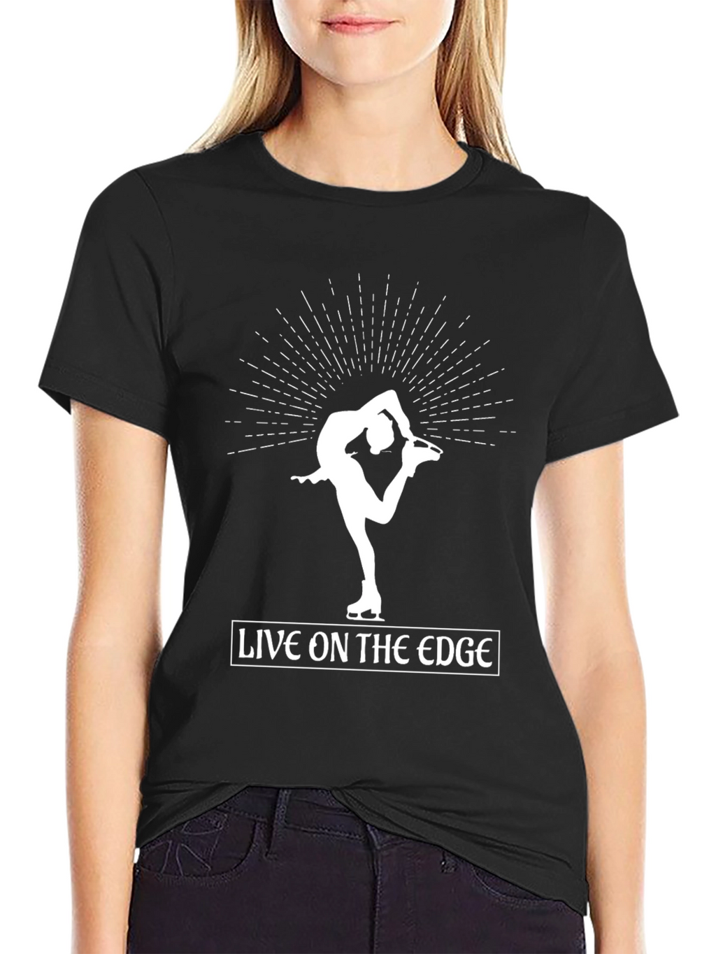 Live on the Edge Figure Skating T-Shirt