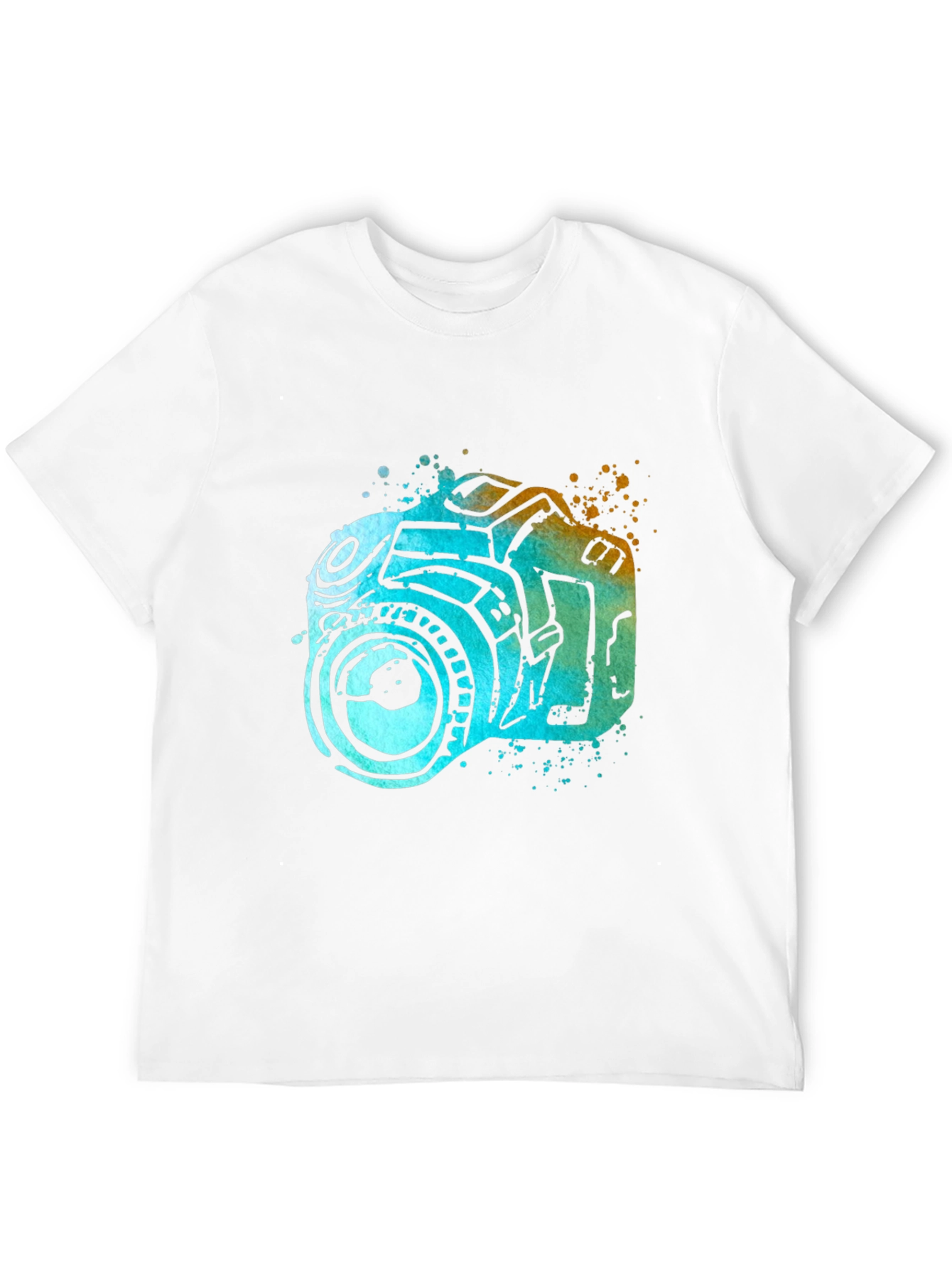 Camera Watercolor Graphic T-Shirt