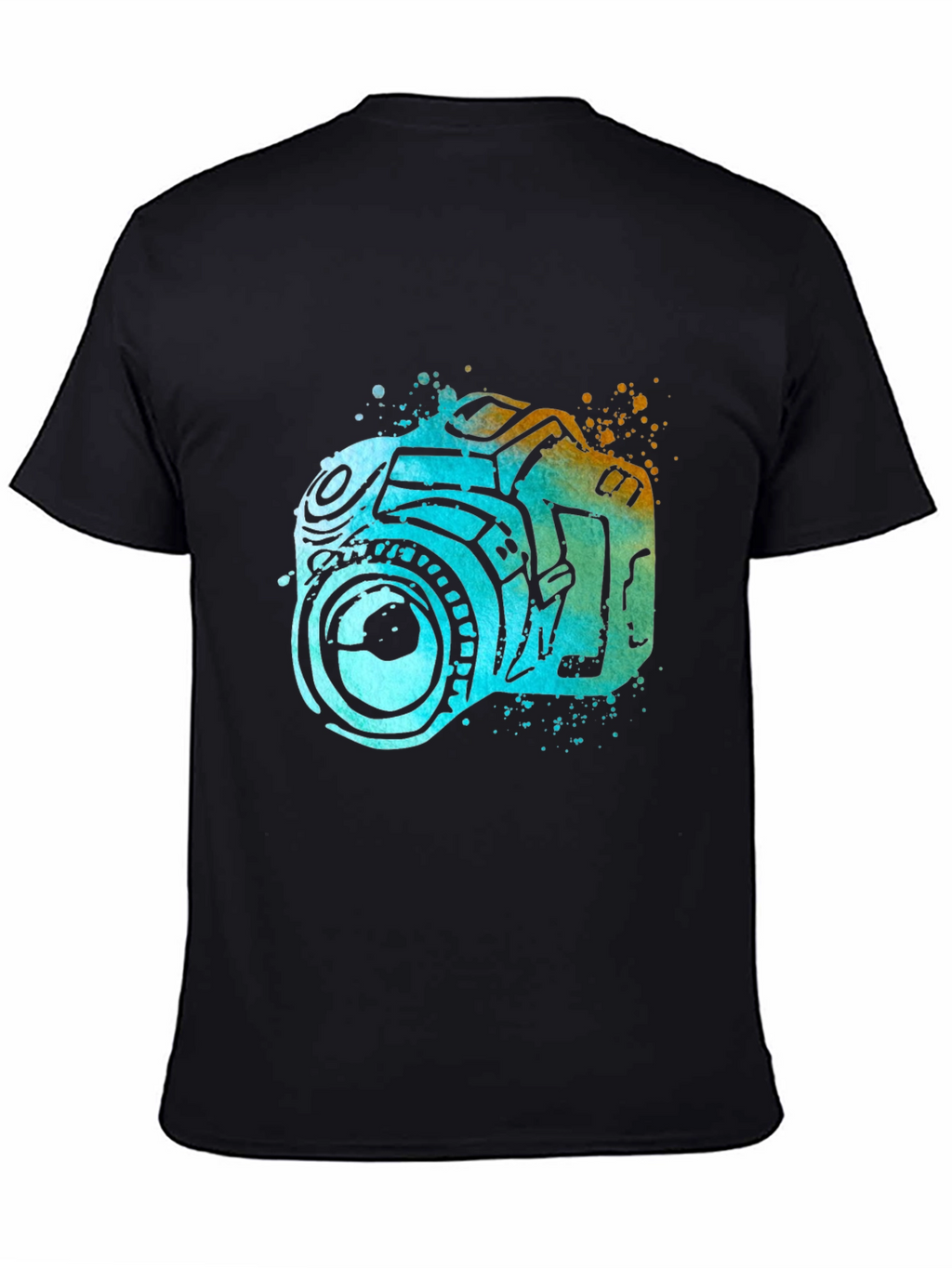 Camera Watercolor Graphic T-Shirt
