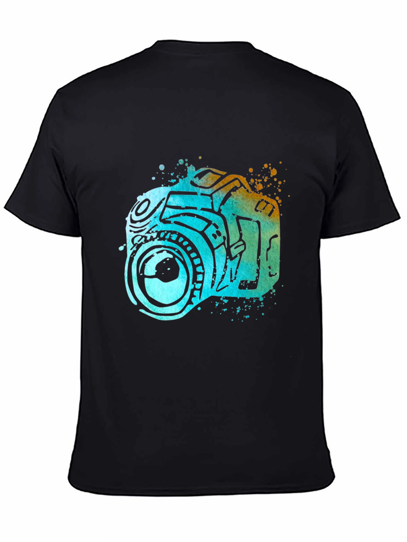 Camera Watercolor Graphic T-Shirt
