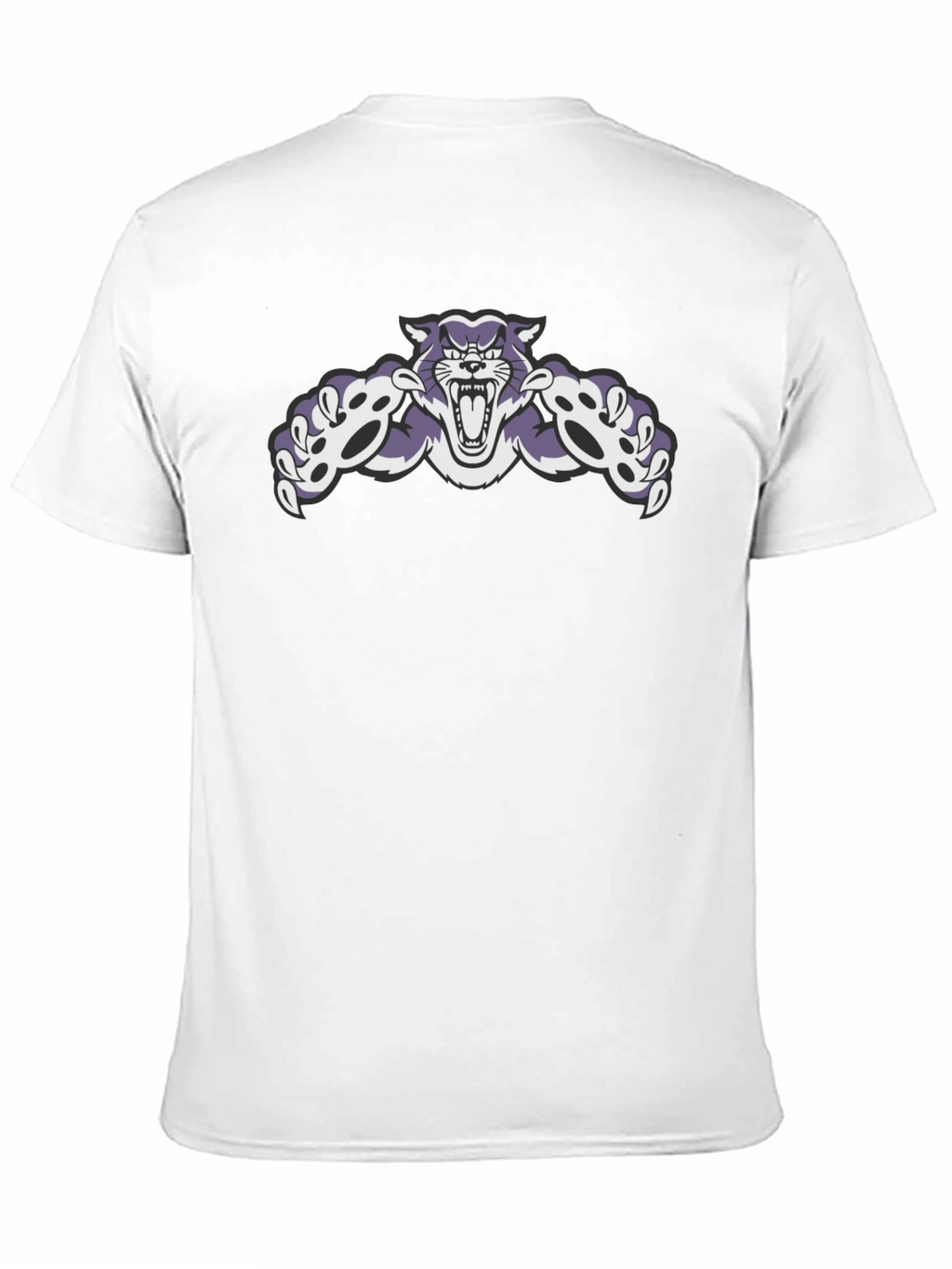 Wildcat Graphic Tee - Black Cotton Blend Casual Wear