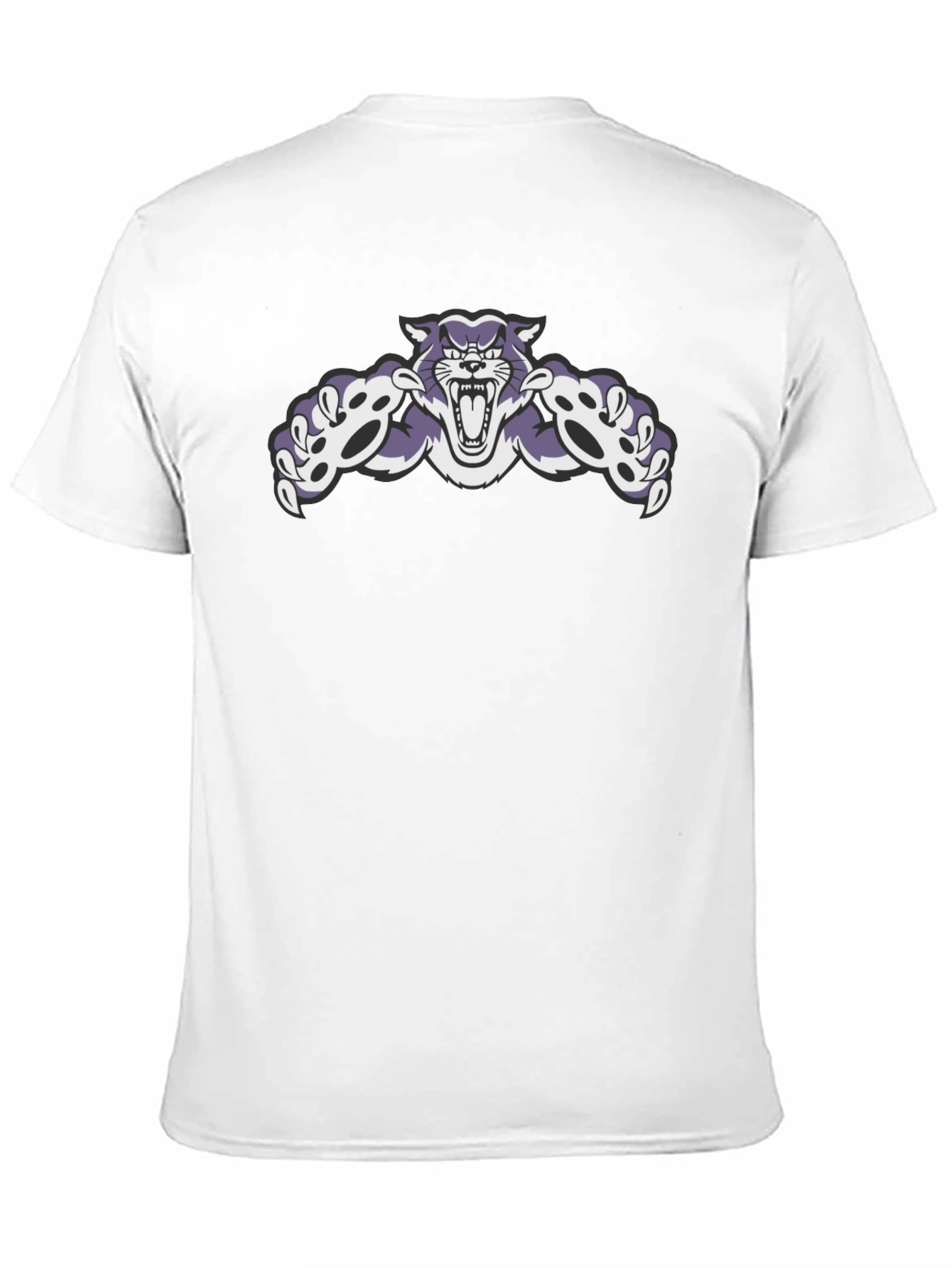 Wildcat Graphic Tee - Black Cotton Blend Casual Wear
