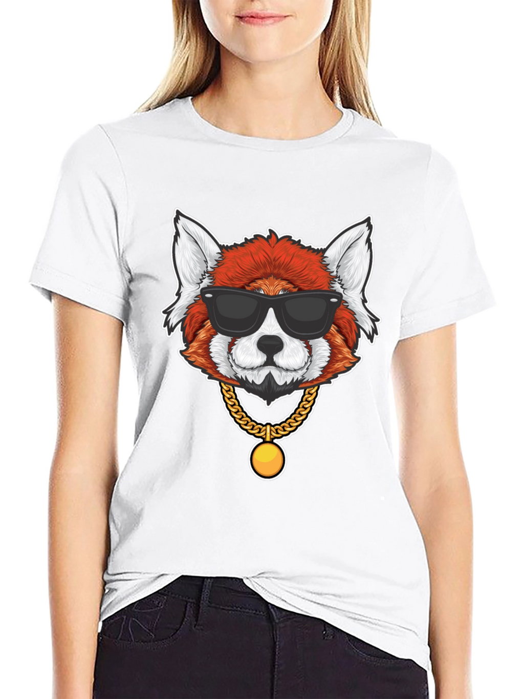 Red Panda in Shades Graphic T-Shirt