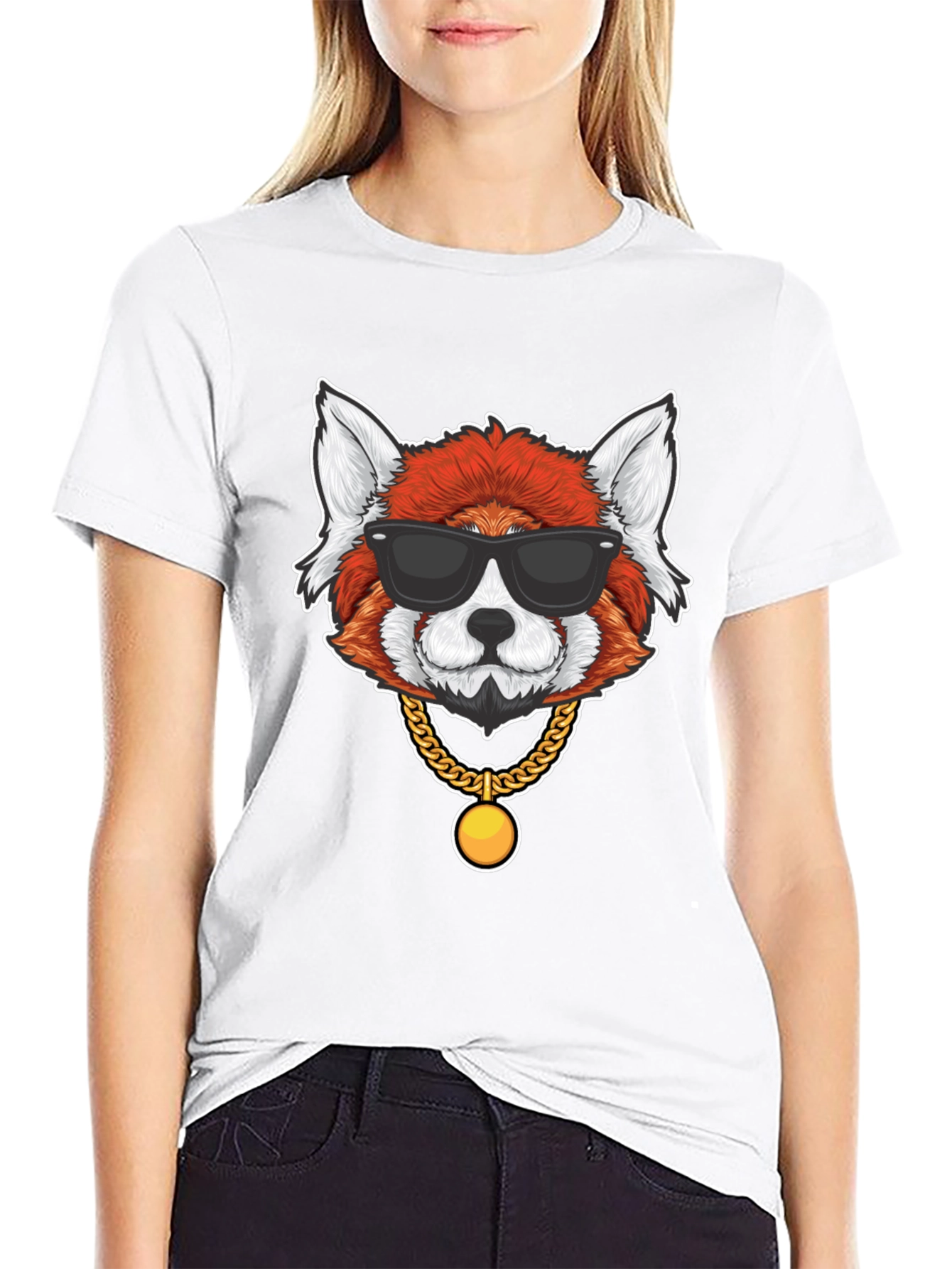 Red Panda in Shades Graphic T-Shirt
