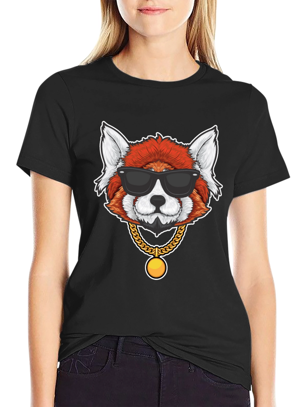 Red Panda in Shades Graphic T-Shirt