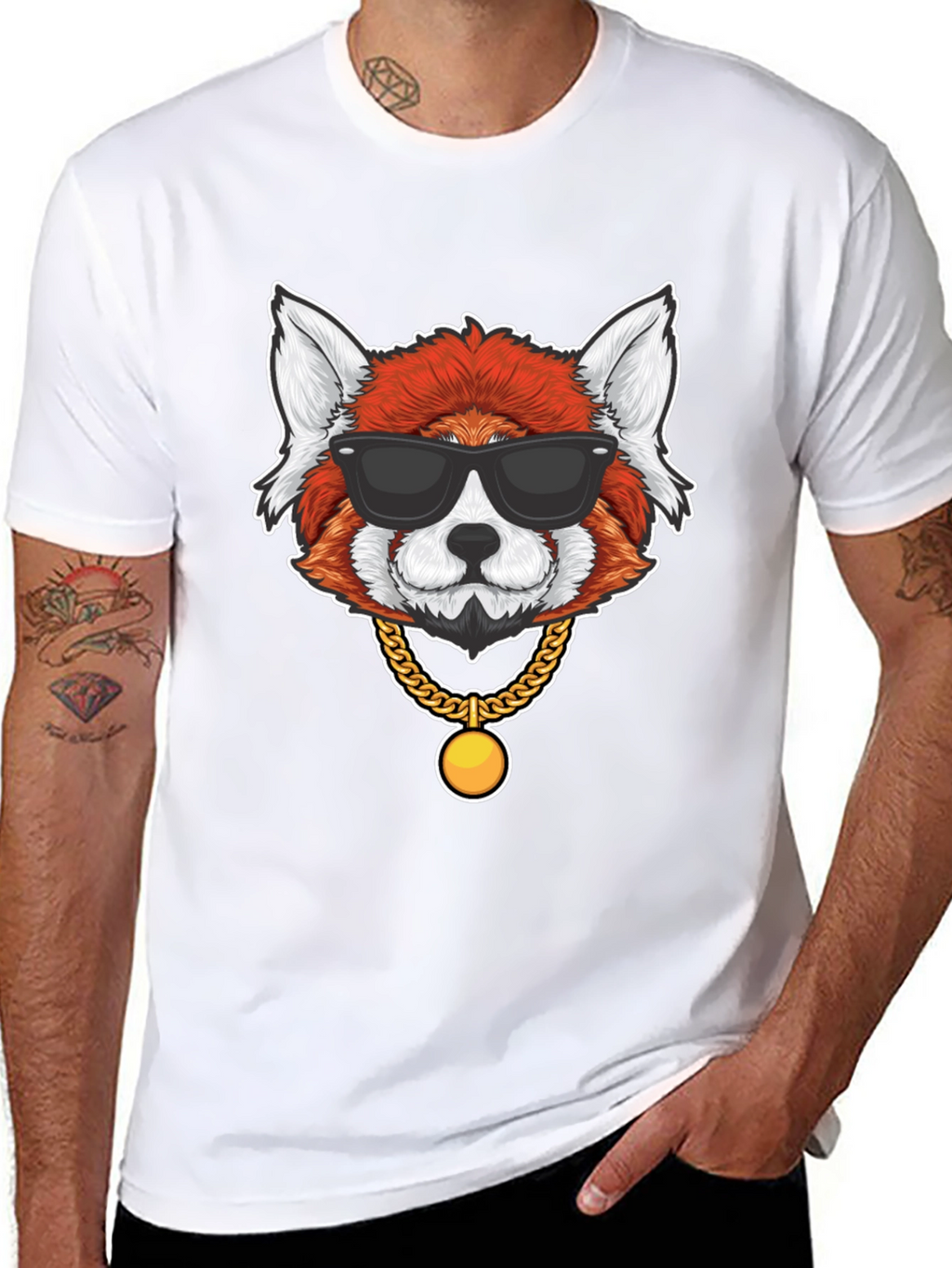 Red Panda in Shades Graphic T-Shirt