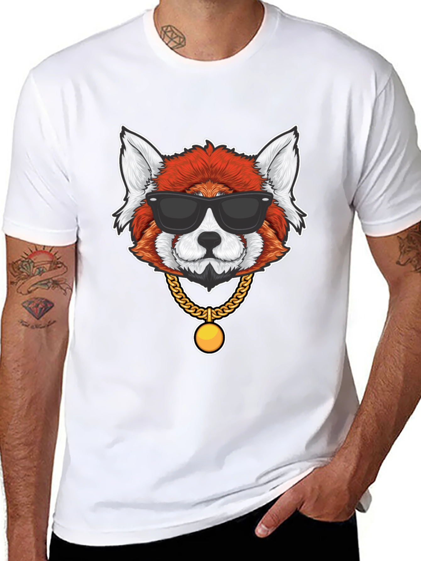 Red Panda in Shades Graphic T-Shirt