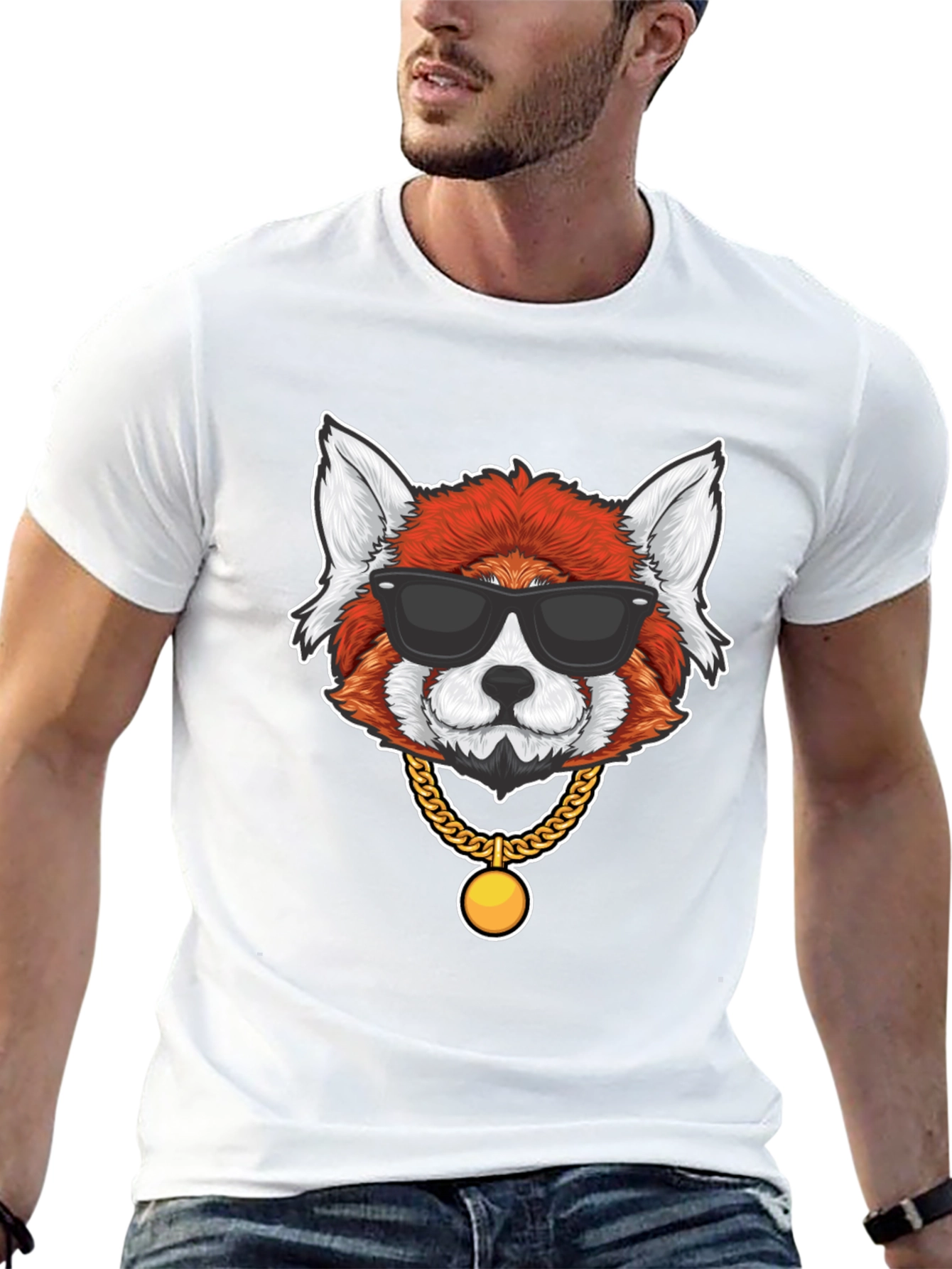 Red Panda in Shades Graphic T-Shirt