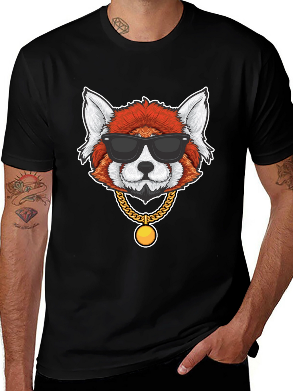 Red Panda in Shades Graphic T-Shirt