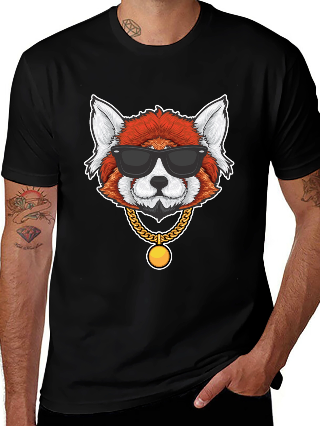 Red Panda in Shades Graphic T-Shirt