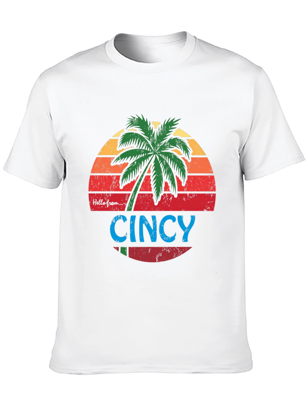 Cincy Palm Tree Graphic Tee - Black