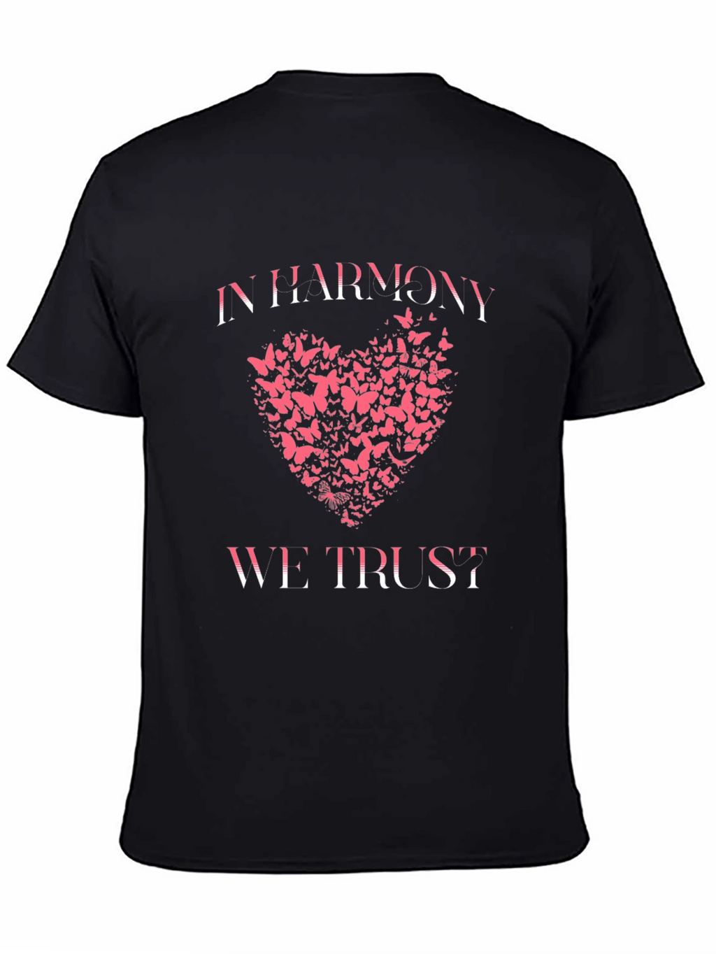 Harmony Butterfly Heart Graphic Tee - Trendy Black T-Shirt