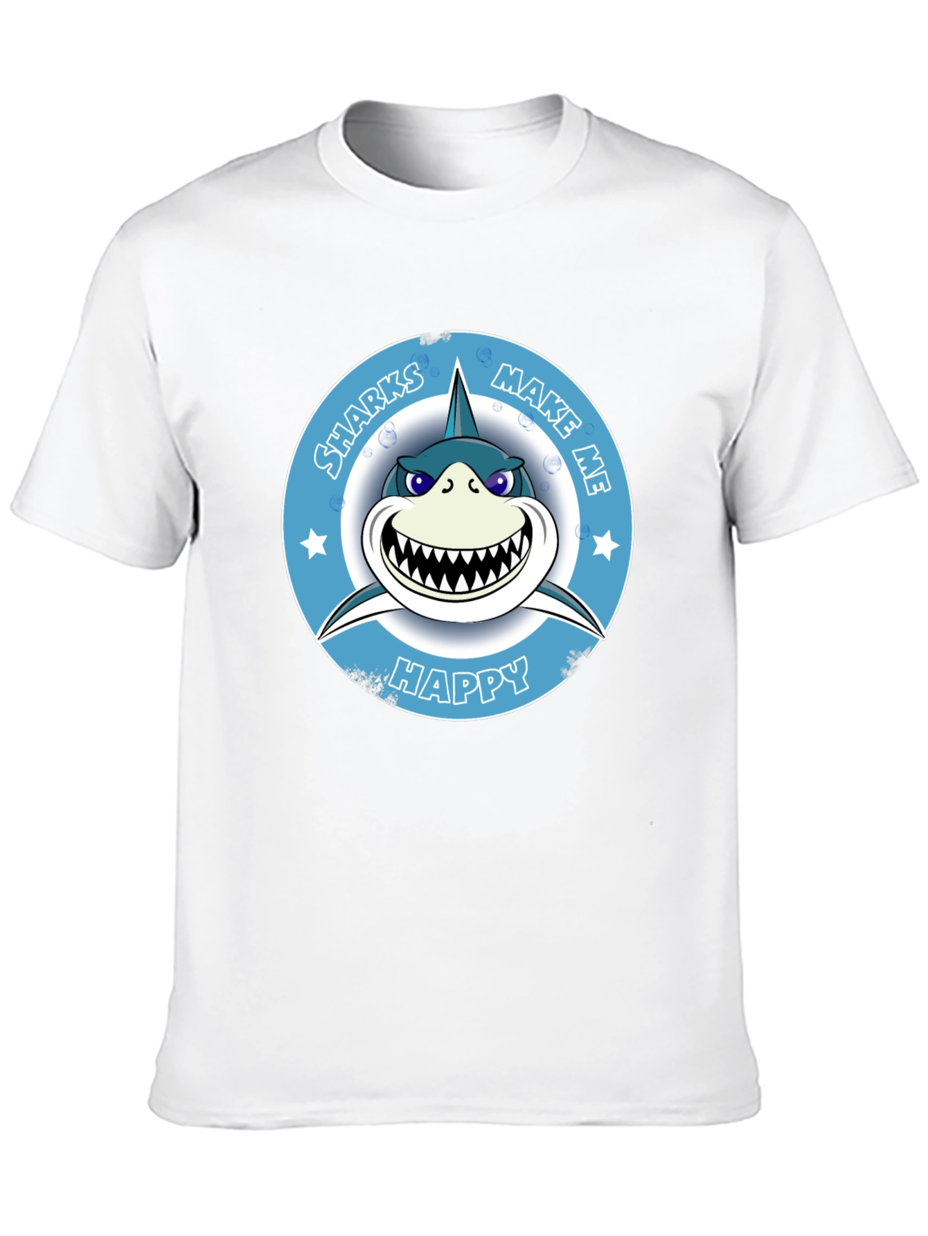 Sharks Make Me Happy Graphic T-Shirt