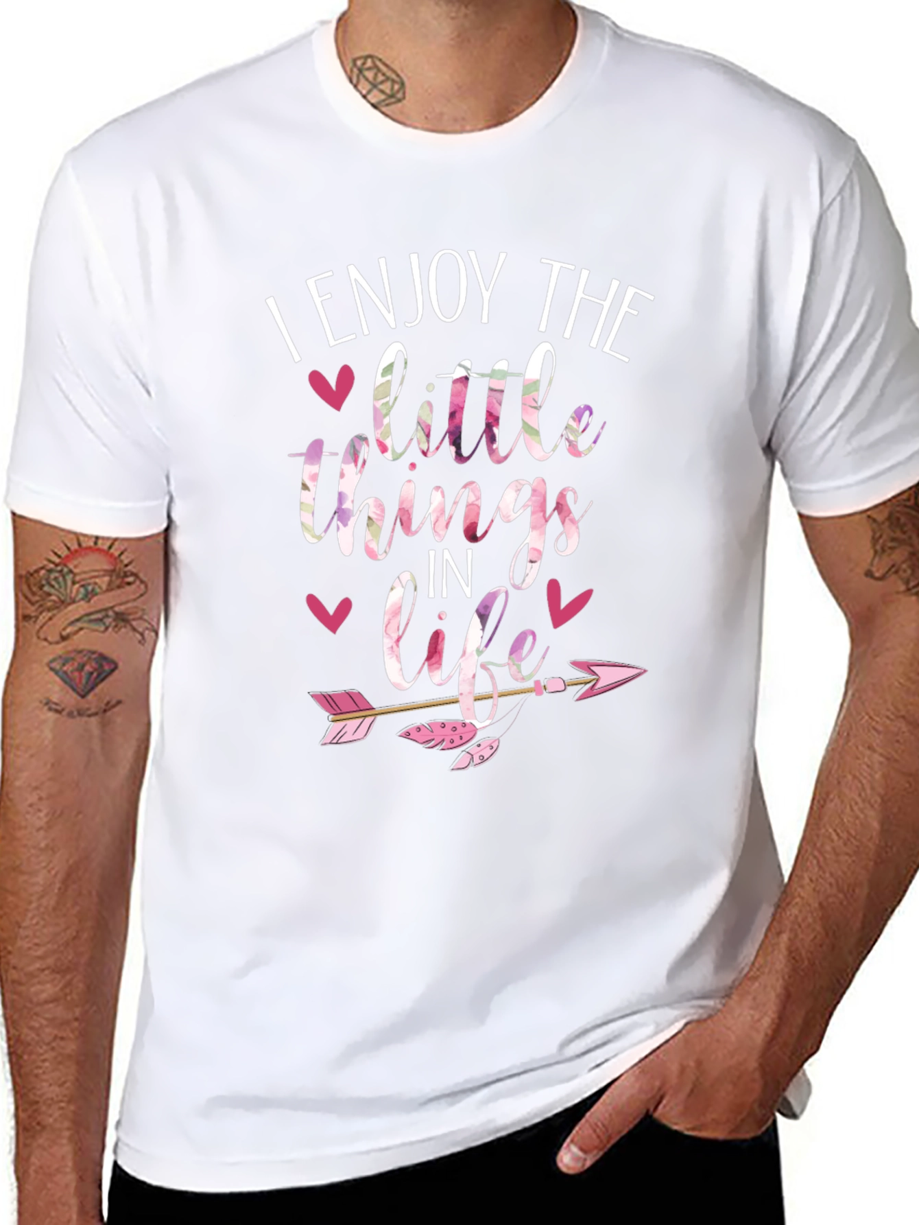 Enjoy the Little Things Black T-Shirt