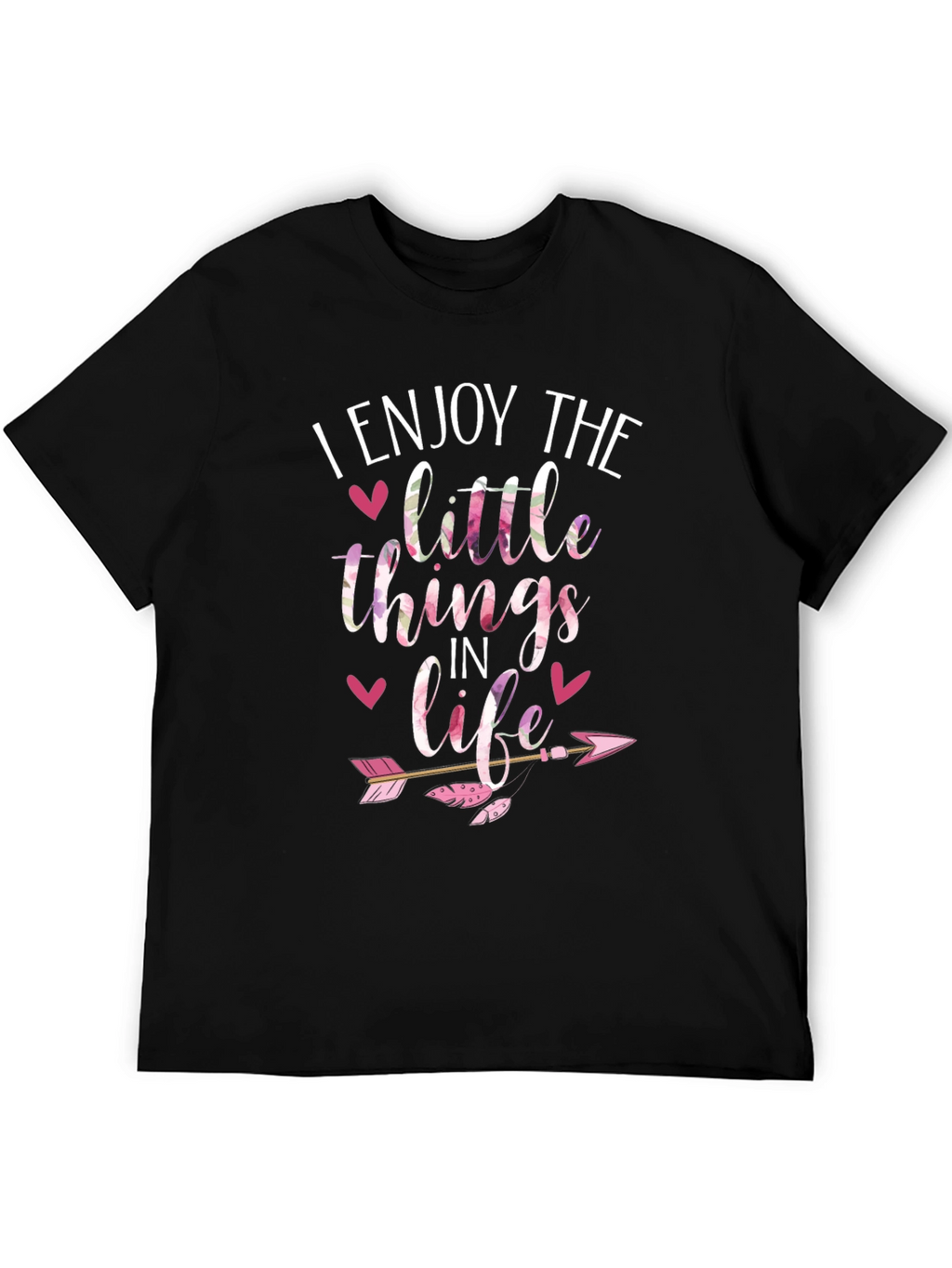 Enjoy the Little Things Black T-Shirt