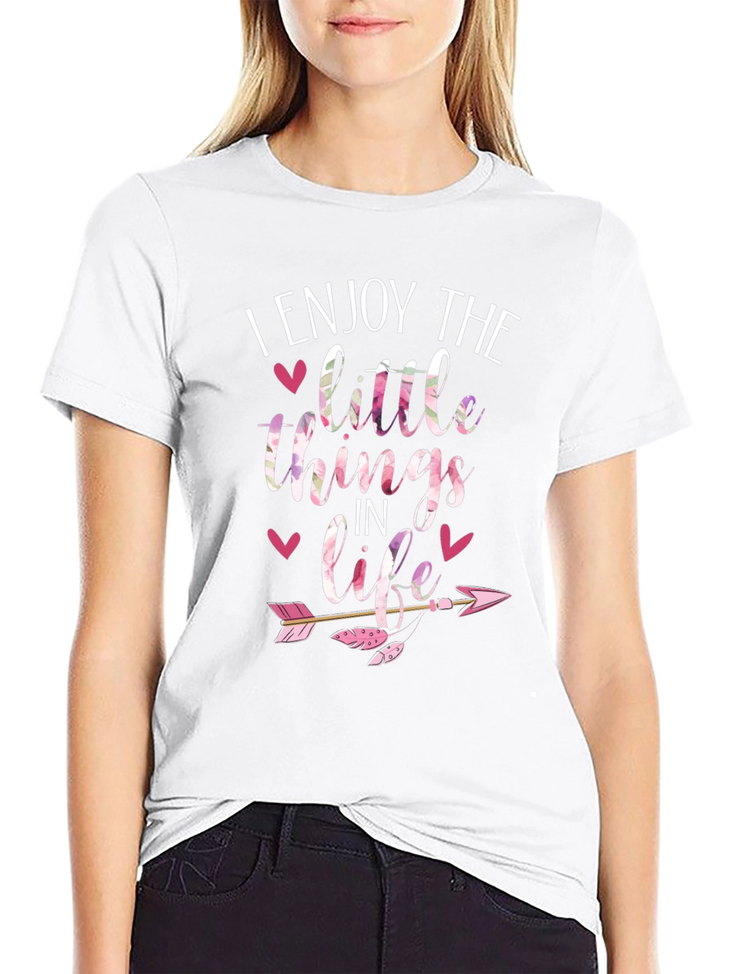 Enjoy the Little Things Black T-Shirt