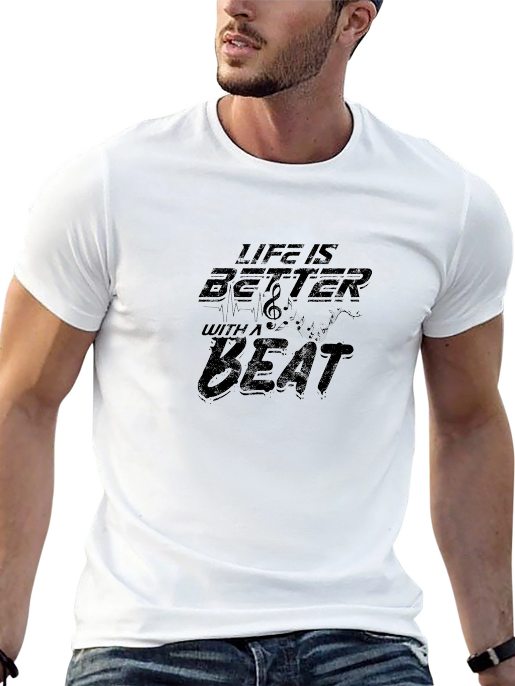 Life is Better with a Beat T-Shirt