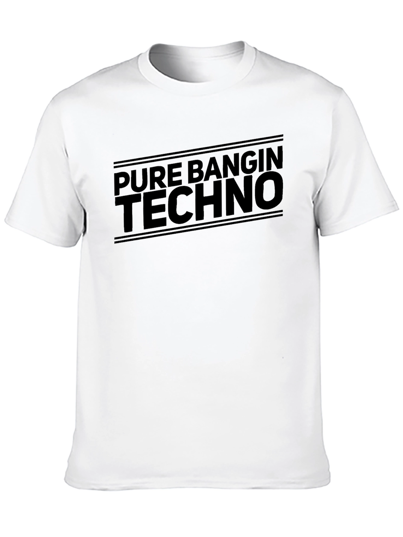 Pure Bangin Techno Graphic Tee - Black