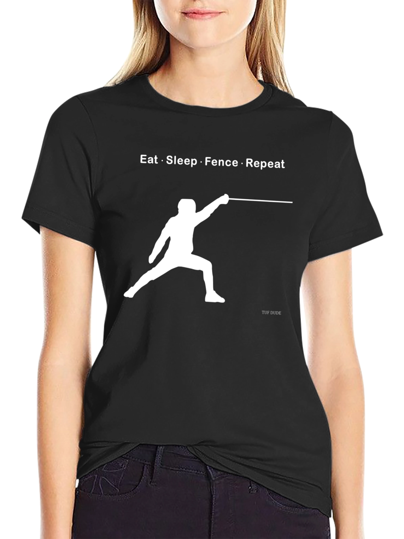 Eat Sleep Fence Repeat T-Shirt