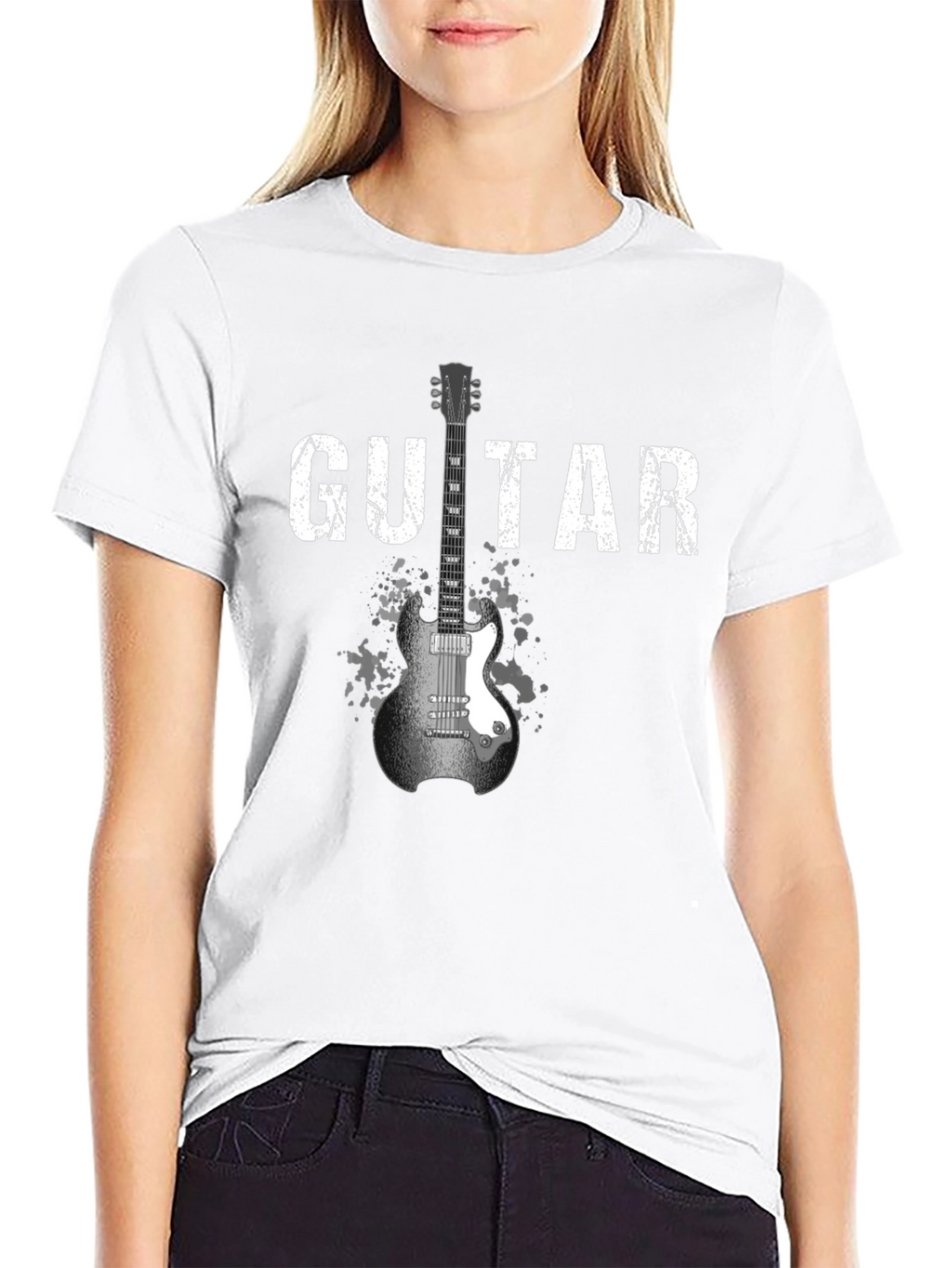 Guitar Graphic Tee - Rock Music T-Shirt