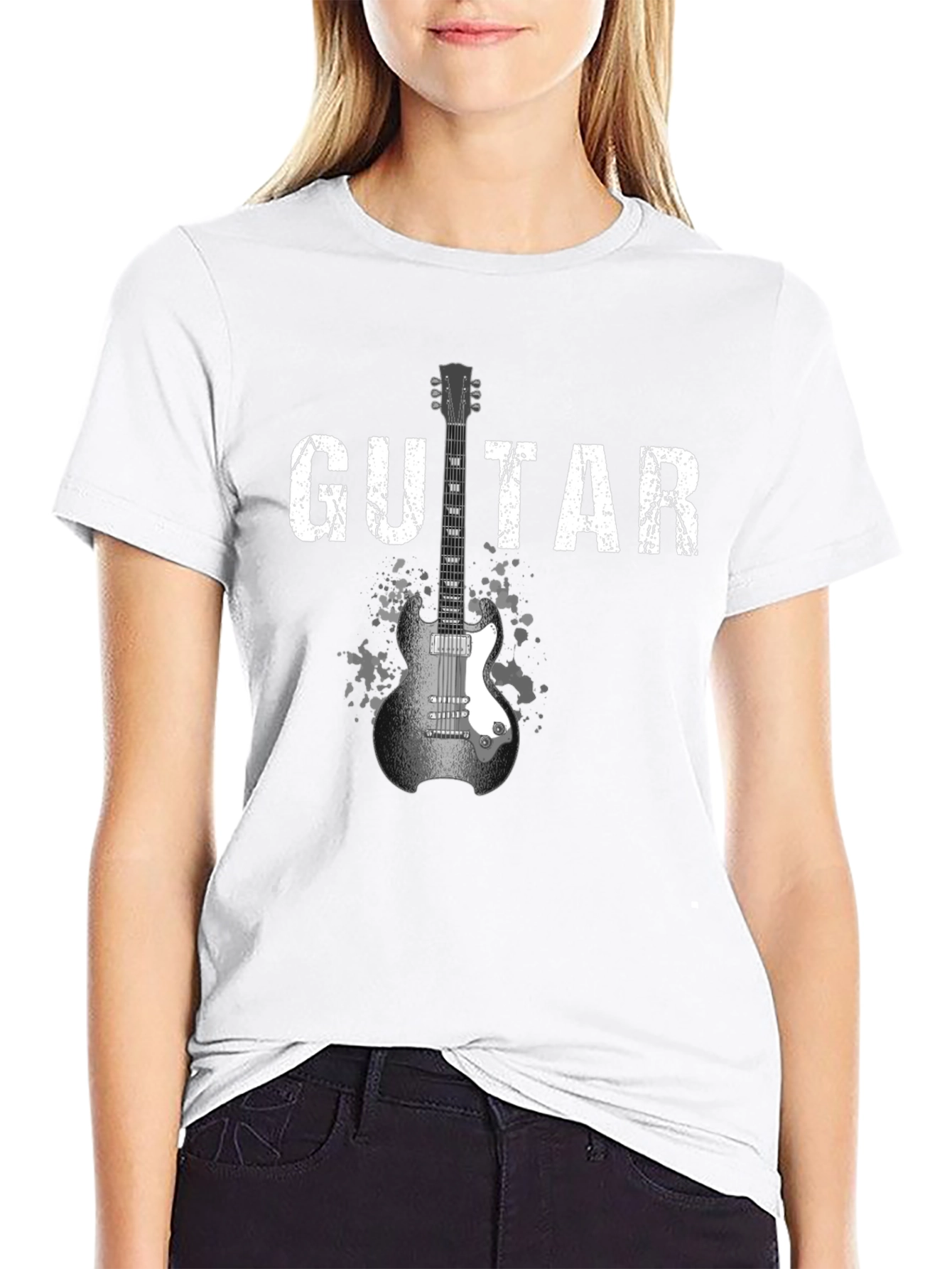 Guitar Graphic Tee - Rock Music T-Shirt