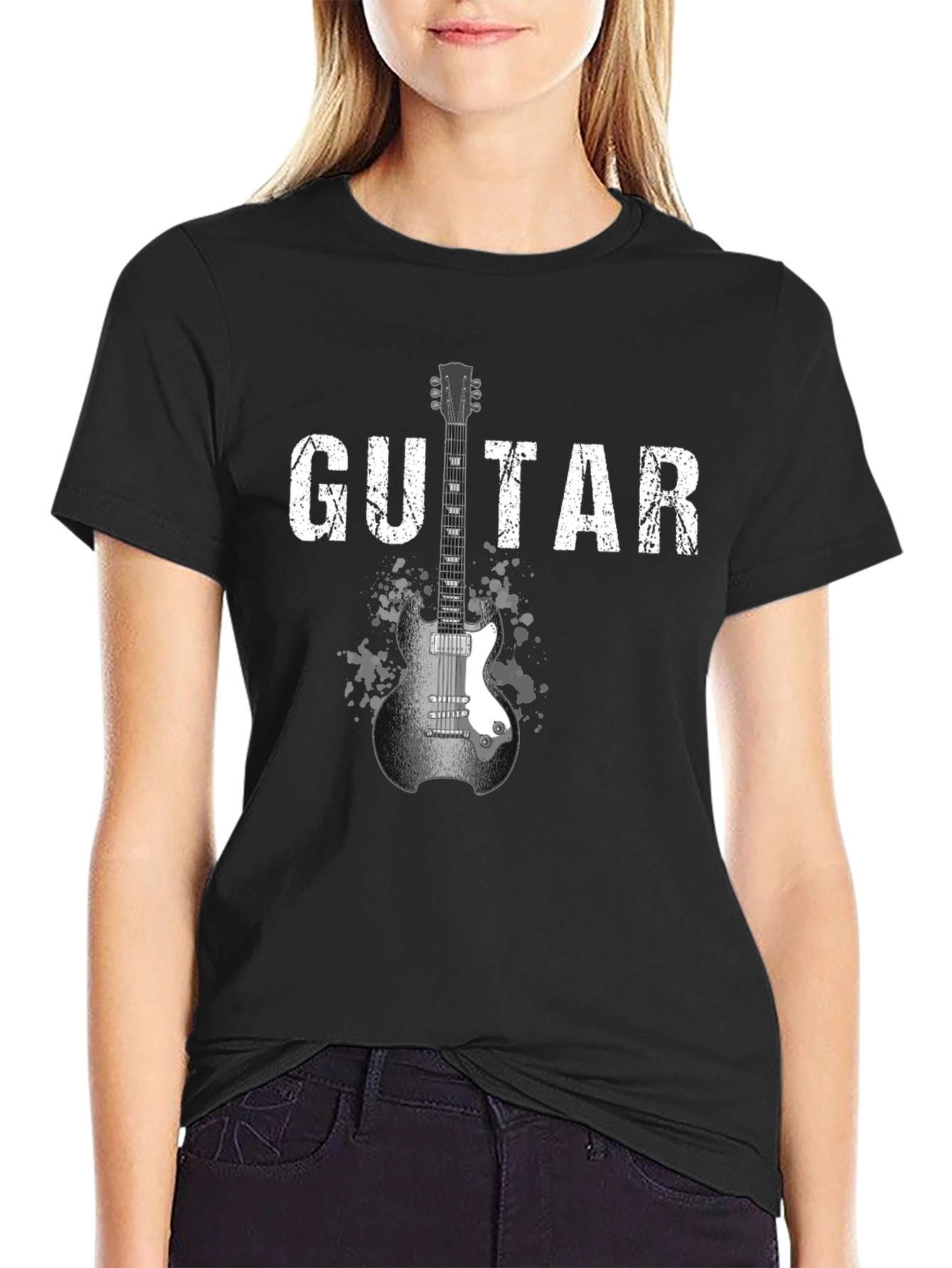 Guitar Graphic Tee - Rock Music T-Shirt