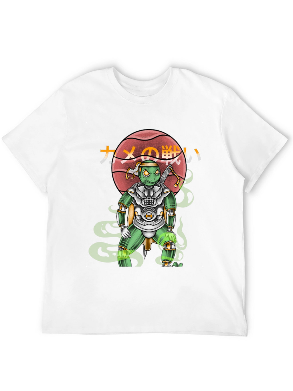 Cyber Ninja Turtle Graphic T-Shirt