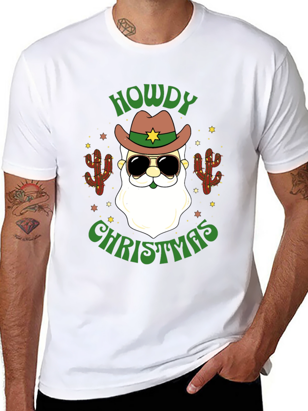 Howdy Christmas Santa T-Shirt