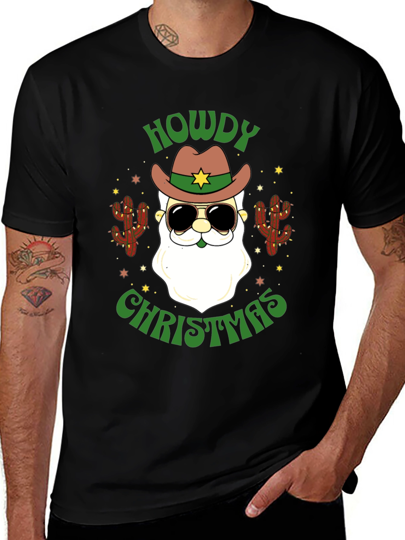 Howdy Christmas Santa T-Shirt
