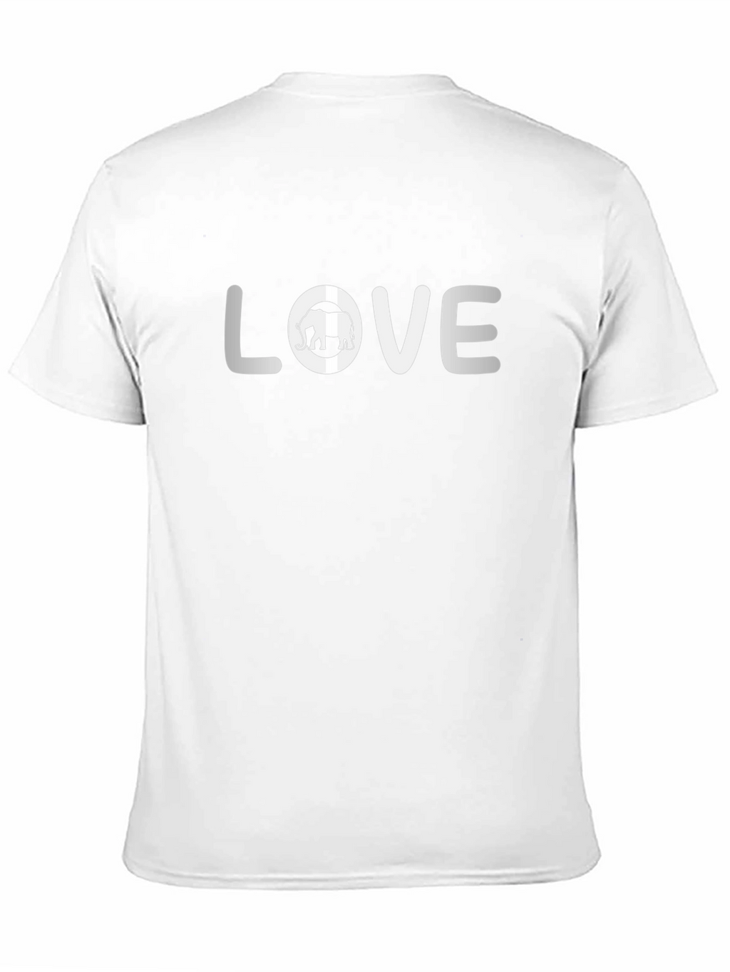 Love Elephant Graphic Tee - Black Cotton T-Shirt