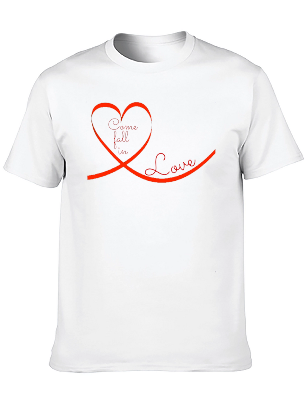 Come Fall In Love Graphic Tee - Black