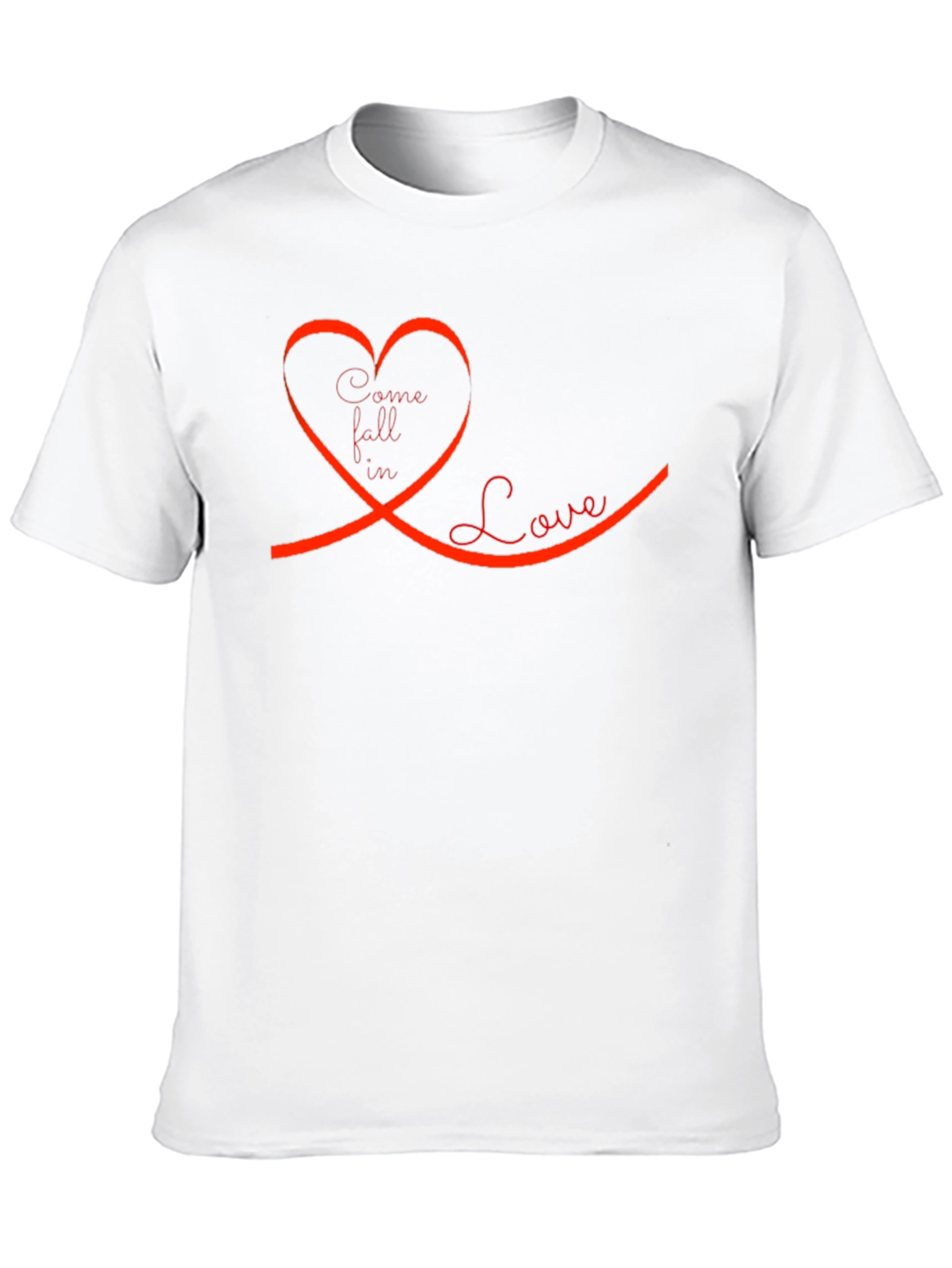 Come Fall In Love Graphic Tee - Black